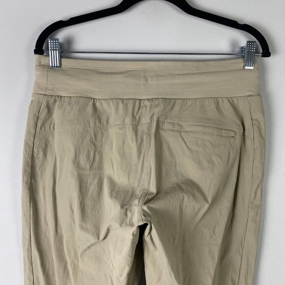 Athleta Pants Trekkie North Jogger Pants Size 6 Tan Ripstop Athleisure Yoga - Picture 5 of 9